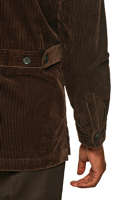 DARK BROWN RELAXED FIT SHIRT-JACKET 9