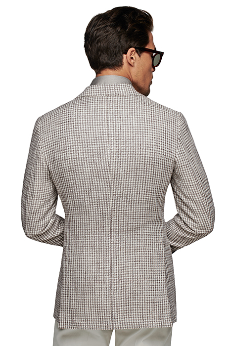 GREY HOUNDSTOOTH TAILORED FIT HAVANA BLAZER 2
