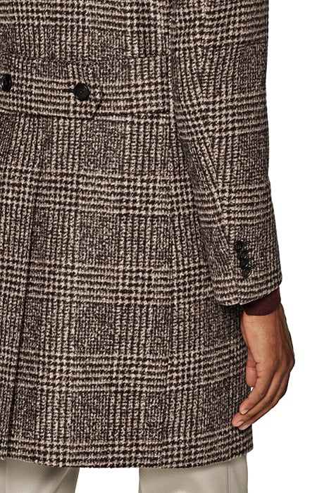 BROWN CHECKED OVERCOAT 9