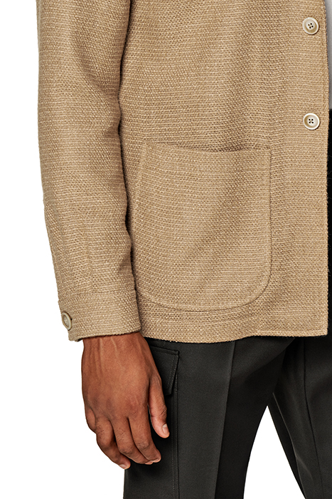 MID BROWN RELAXED FIT SHIRT-JACKET 7