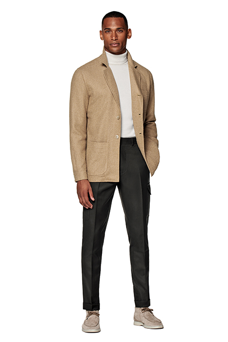 MID BROWN RELAXED FIT SHIRT-JACKET 4