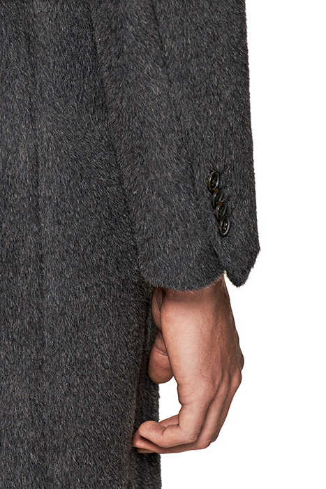 DARK GREY BELTED OVERCOAT 9