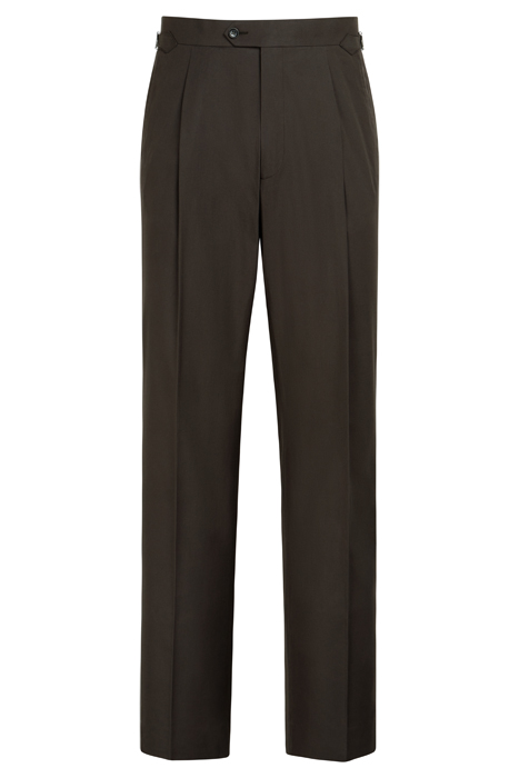 DARK BROWN WIDE LEG STRAIGHT TROUSERS 4