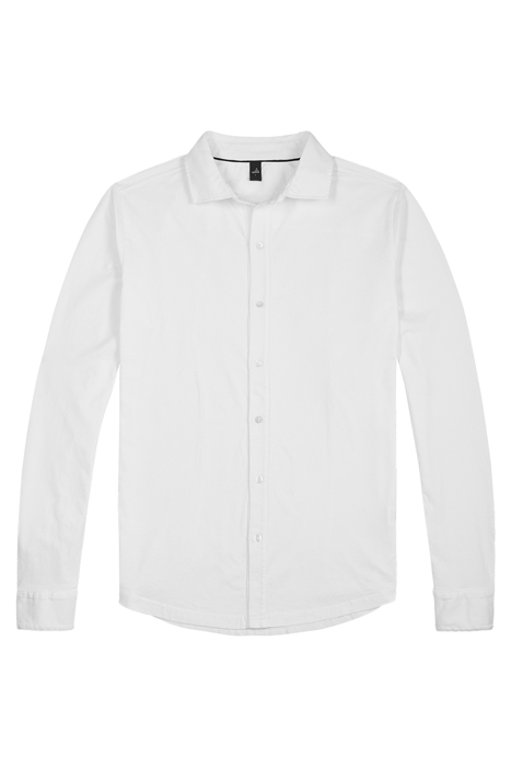 BARTON | TAILORED JERSEY SHIRT PURE WHITE 2
