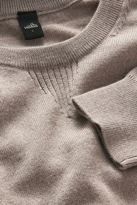 MASON | CASHFEEL CREWNECK PULLOVER SAND MELANGE 2