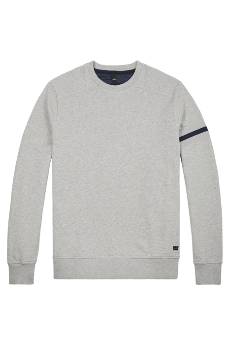 MOORE-BAND | CREW NECK SWEATER LIGHT GREY MELANGE 1