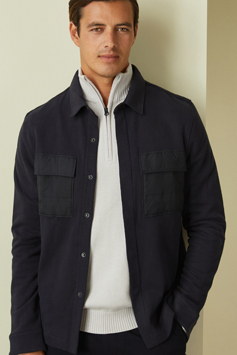 PATTON | SWEAT SHIRT JACKET DARK NAVY 3