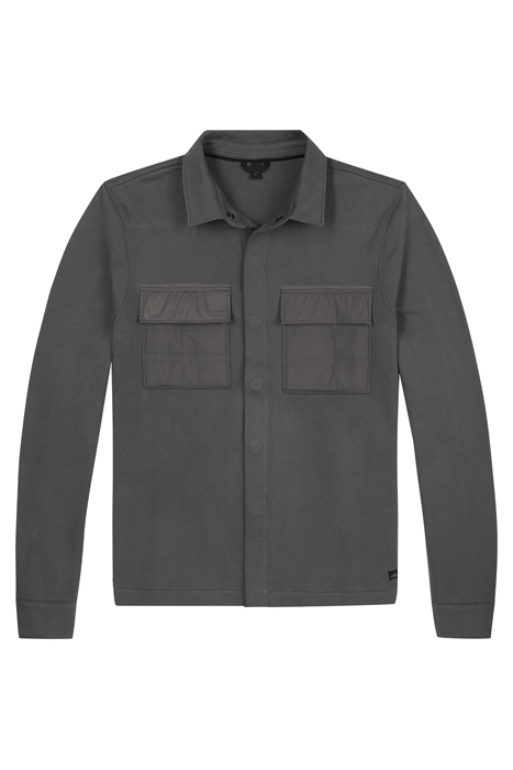 PATTON | SWEAT SHIRT JACKET ANTHRACITE 1
