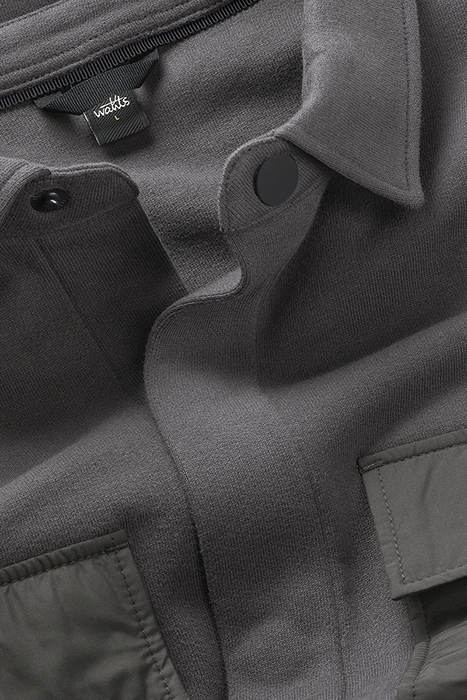 PATTON | SWEAT SHIRT JACKET ANTHRACITE 2