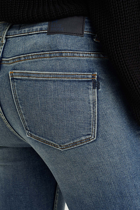 5-POCKET MID WAIST DARK BLUE 5