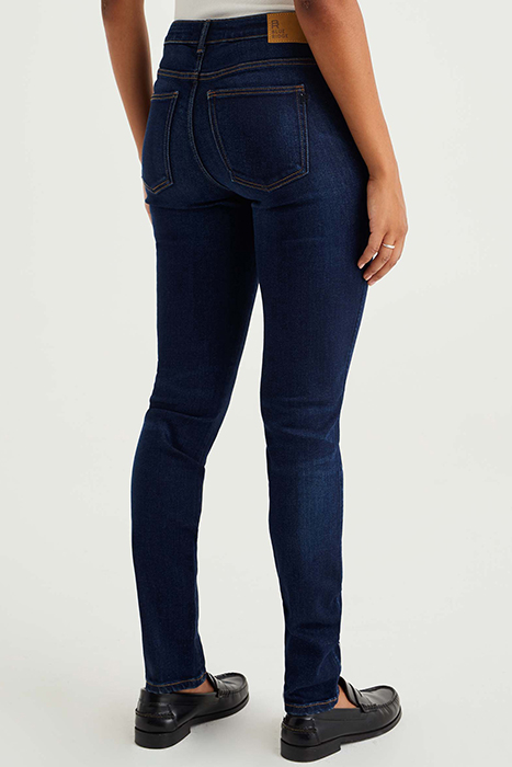 5-POCKET MID WAIST DARK BLUE 2