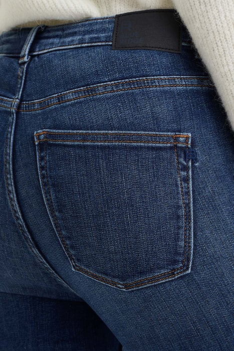 5-POCKET HIGH WAIST DARK BLUE 5