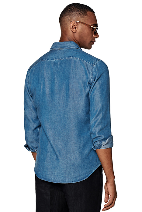BLUE SLIM FIT SHIRT 2