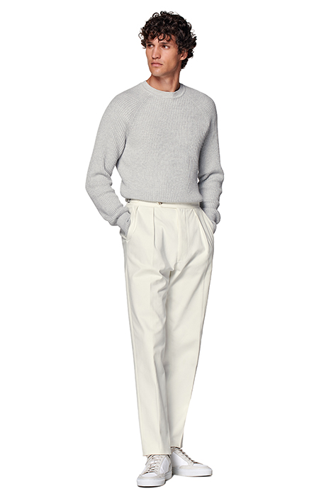 OFF-WHITE WIDE LEG TAPERED TROUSERS 4