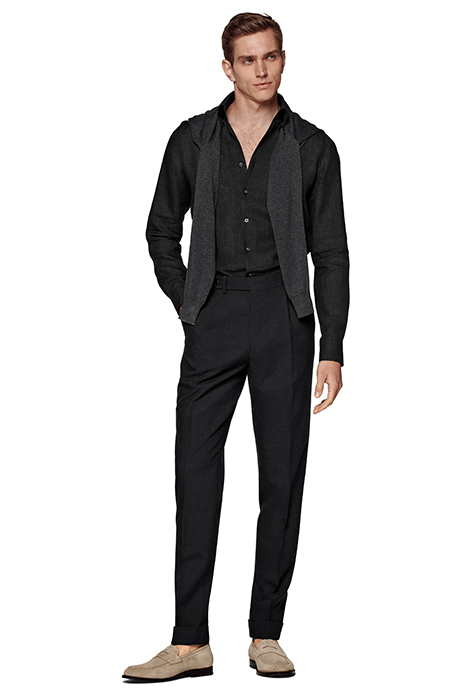 DARK GREY SLIM FIT SHIRT 3