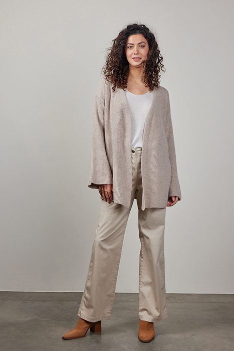 KIMONO CHIARA CASHMERE LIGHT SAND MELANGE 2