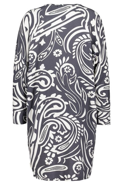 COMFY LOOSE DRESS PRINTED 3/4 DARK SHADOW WITH GRANDEUR PRIN 5