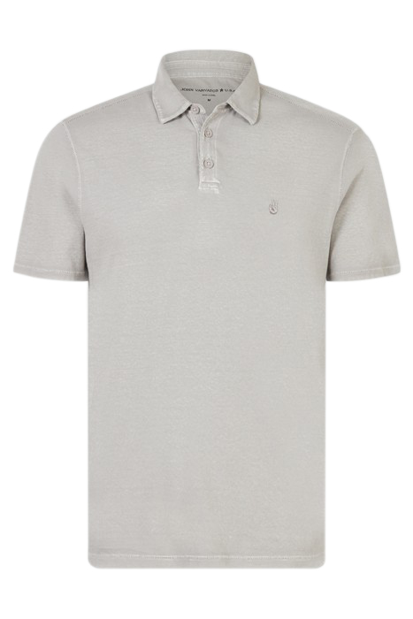 SOFT COLLAR PIGMENT RUB PEACE POLO SHARK GREY 2