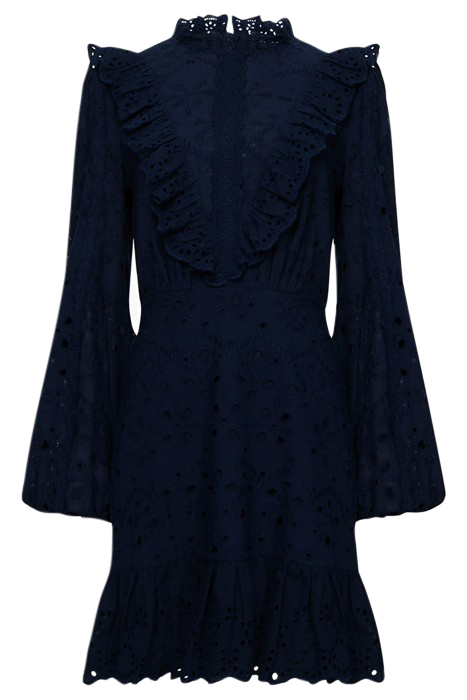APPELONA ANGLAISE MINI DRESS BLUE 4