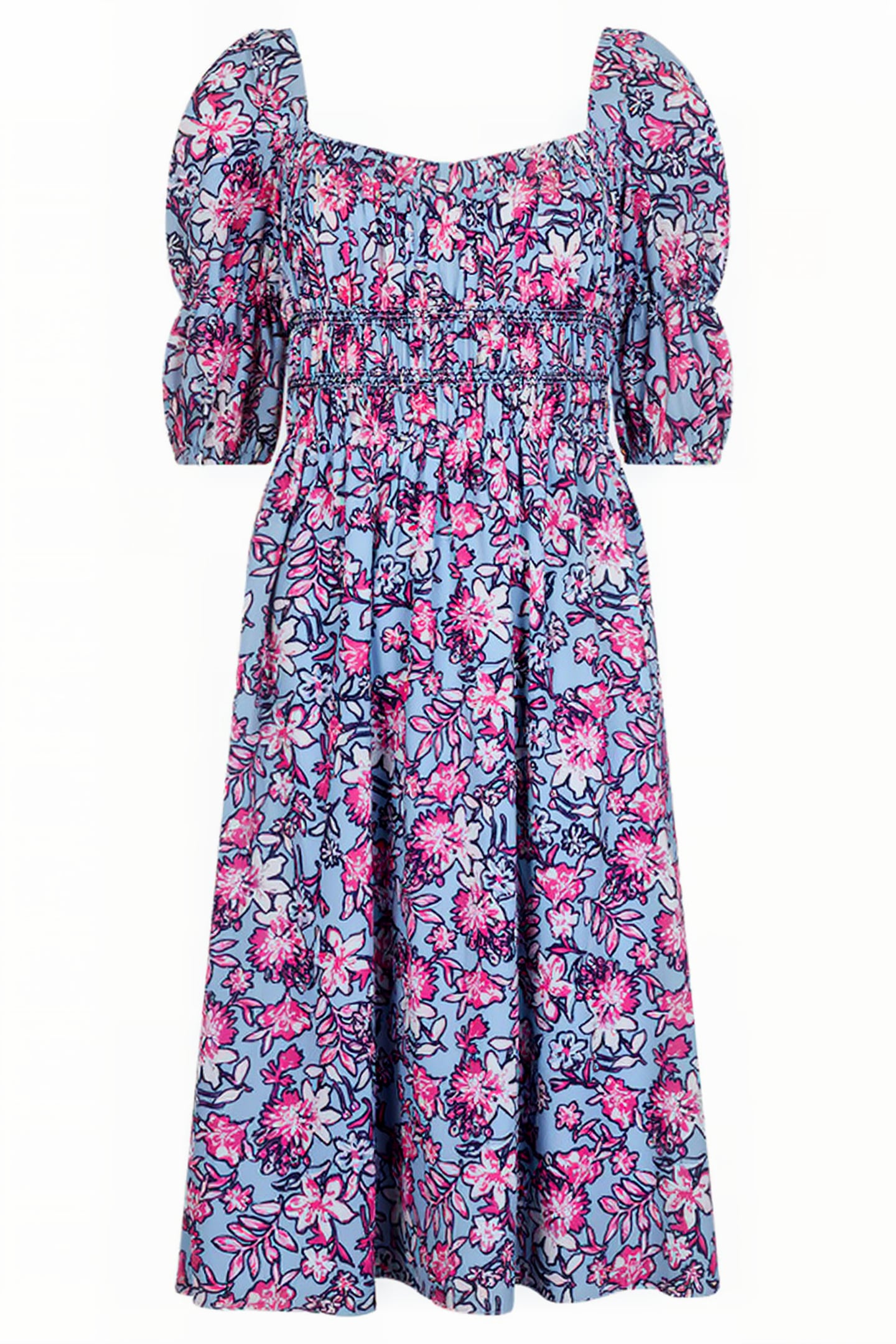 FOTINI VERONA DRESS PUFF SLEEV WHITE 3