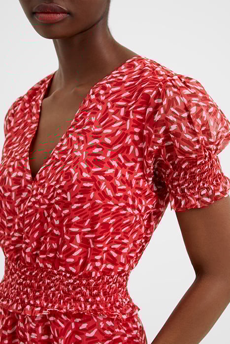 BILLI RECY HALLIE SHORT DRESS RED 5