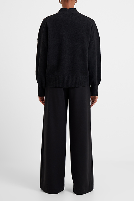 VHARI KNIT V NECK CARDIGAN BLACK 2