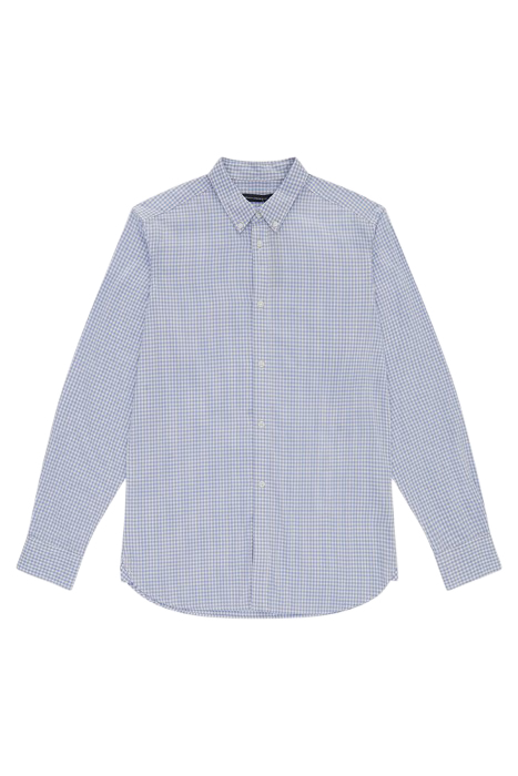 CHECKED AND STRIPE POCKET LS BLUE 3