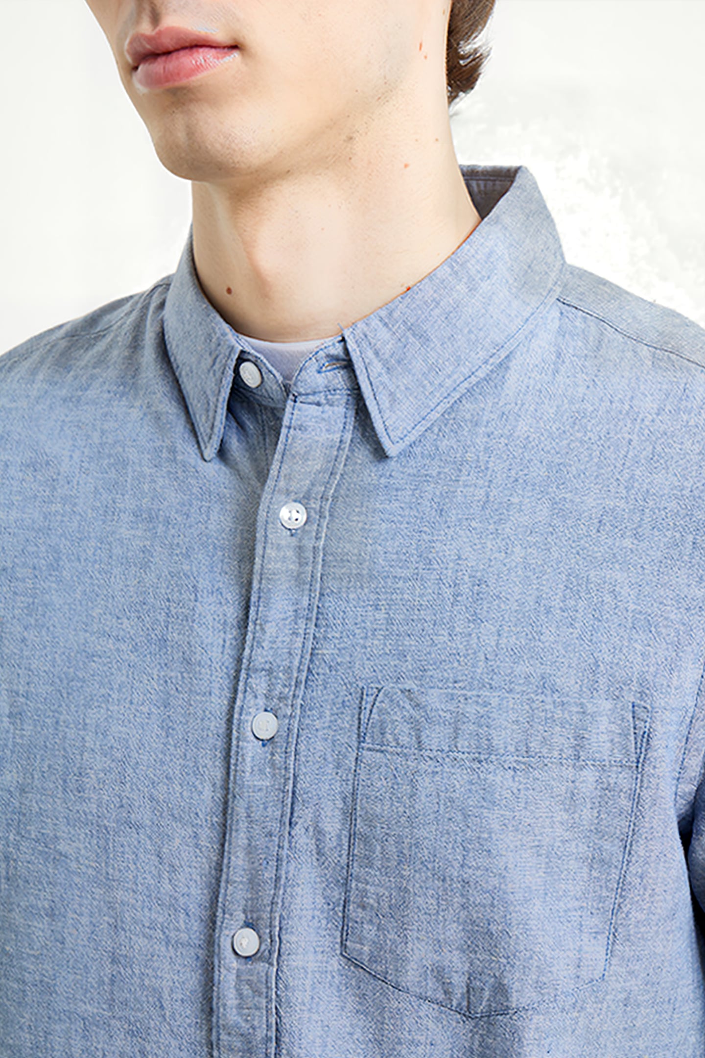 CHAMBRAY SHIRT BLUE 4