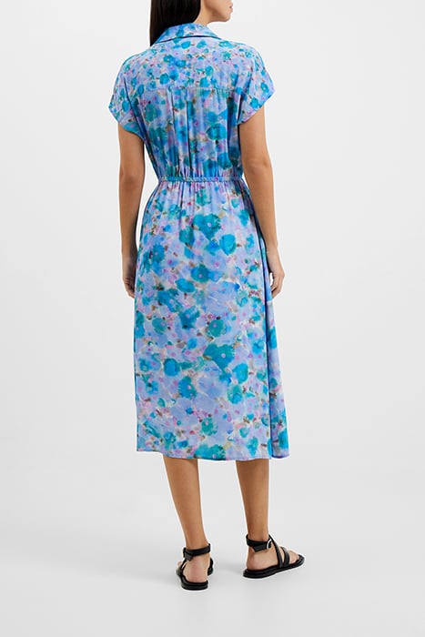 GRETHA DRAPE WRAP DRESS BLUE 3