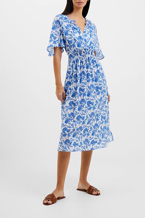 COSETTE SMOCK WAIST DRESS BLUE 2