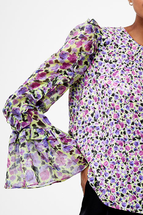 ALEZZIA ELY JACQUARD MIX TOP GREEN 4