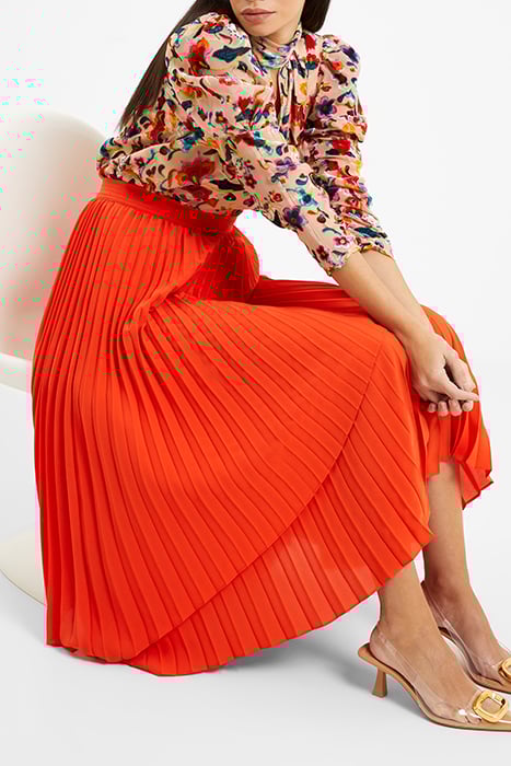 ARIE PLEATED SKIRT RED 10