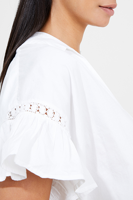 SINDEY COTTON SATIN SHIRT WHITE 4