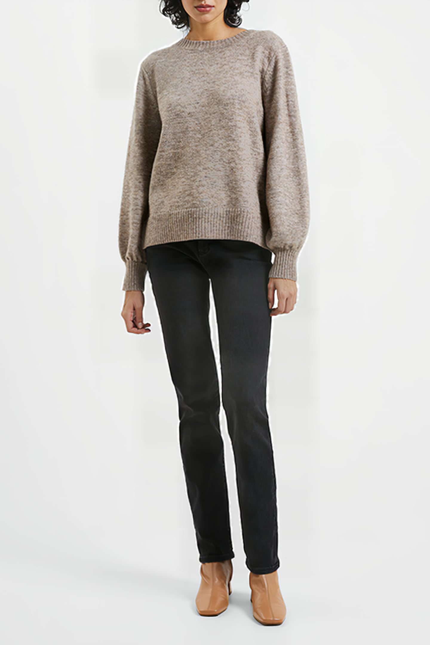 KEZIA L/S JUMPER BROWN 3
