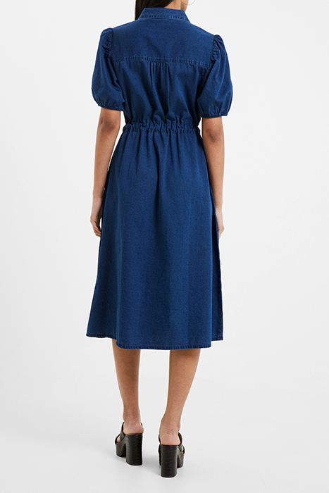 ZAVES CHAMBRAY SS SHIRT DRESS BLUE 2