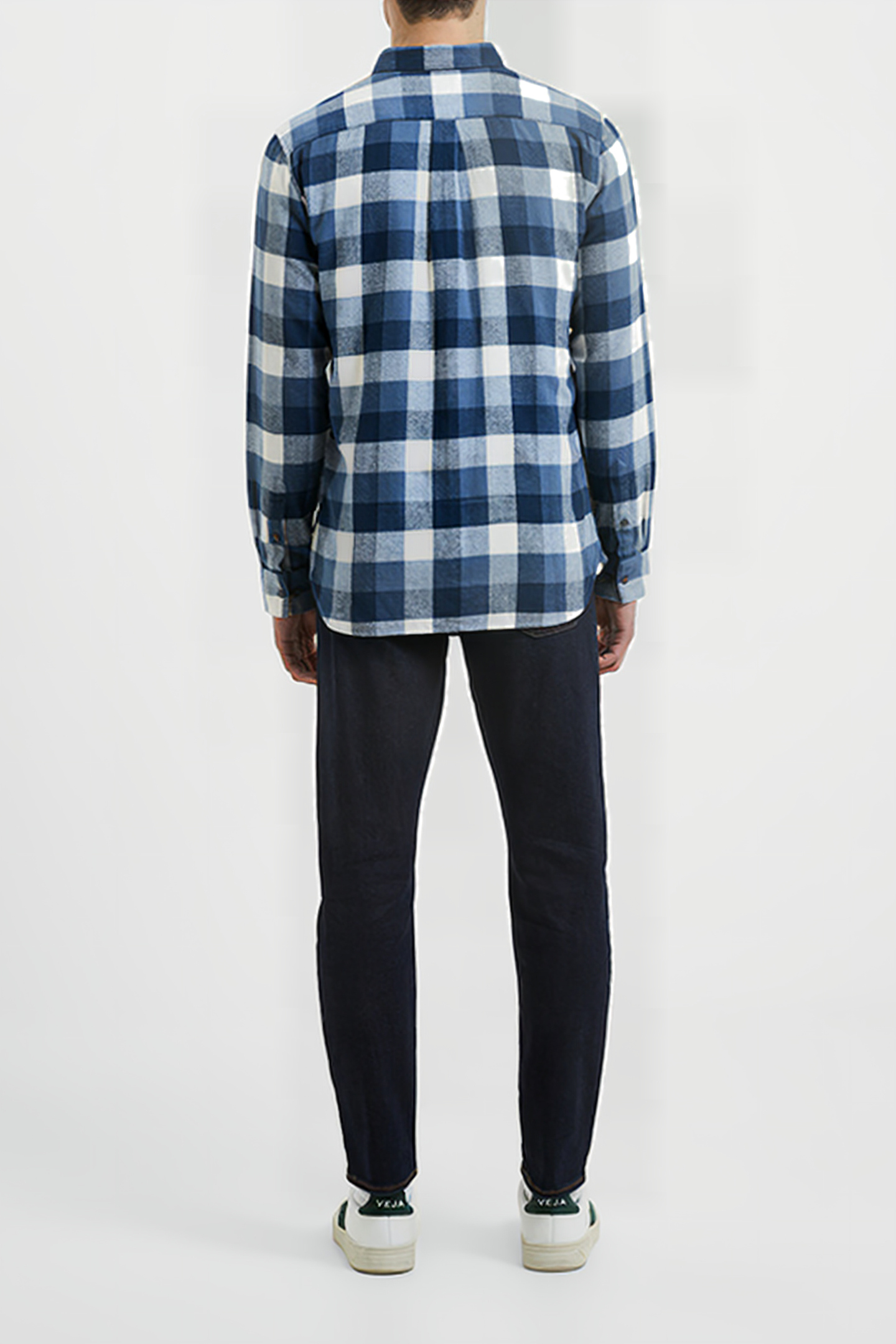 CHECKED FLANNEL BLUE 2