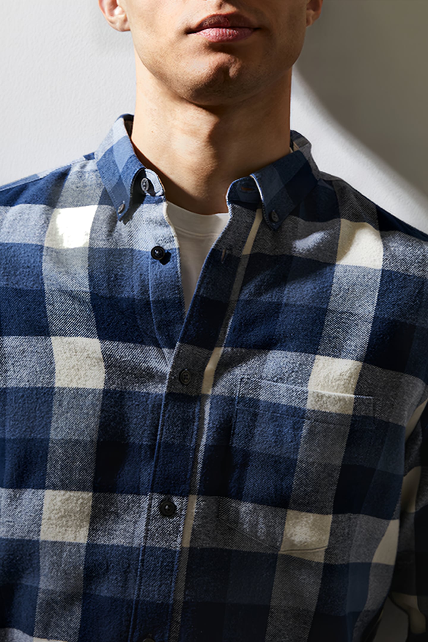 CHECKED FLANNEL BLUE 3