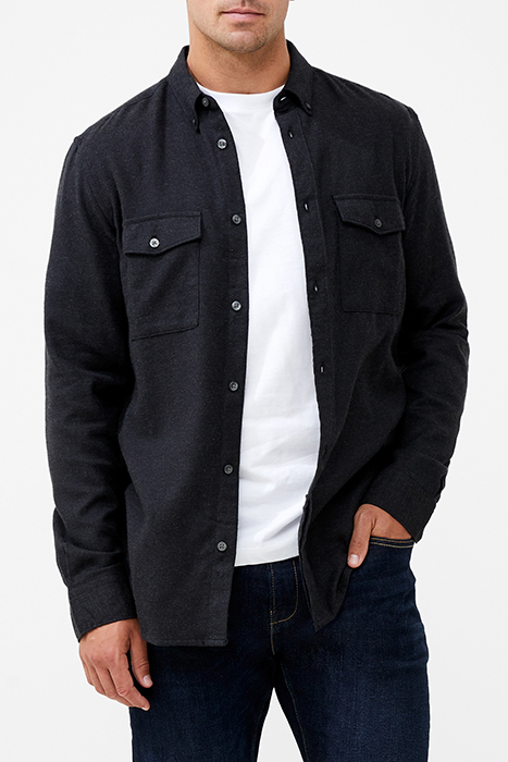 2 POCKET FLANNEL LS MR BLACK 4