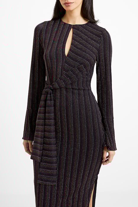 PAULA KEYHOLE DRESS BLACK 4