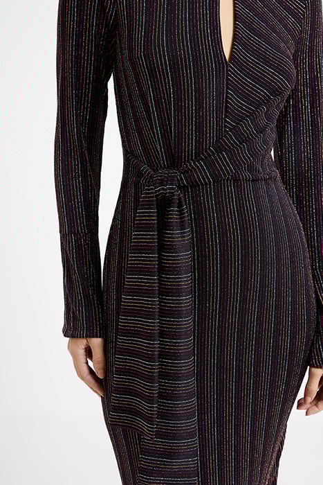 PAULA KEYHOLE DRESS BLACK 5