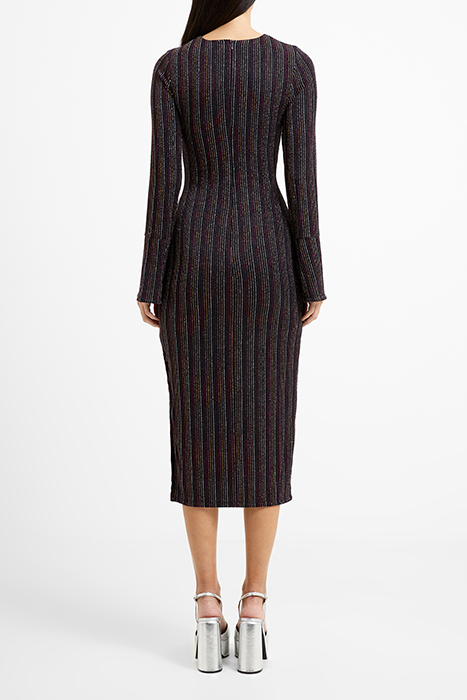 PAULA KEYHOLE DRESS BLACK 3