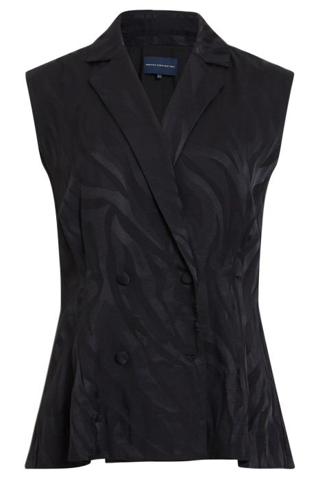 ABA SATIN WAISTCOAT BLACK 4