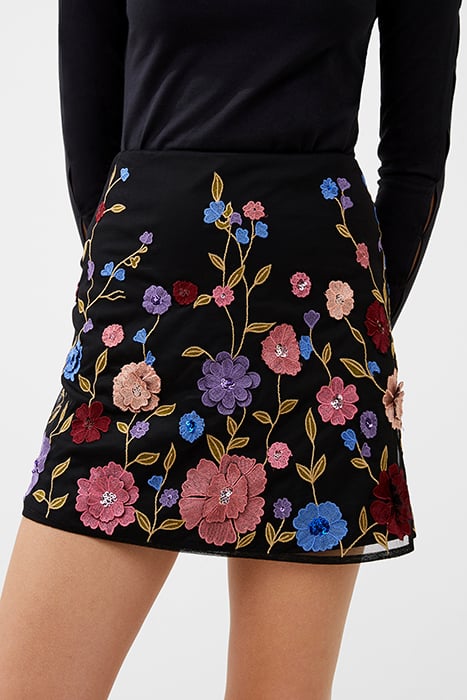 ASTRIDA EMBELLISHED SKIRT BLACK 1