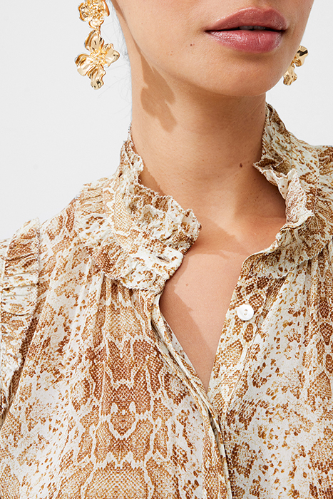 SNAKE SMOOTH GTTE RUFFLE SHIRT MISC. 4