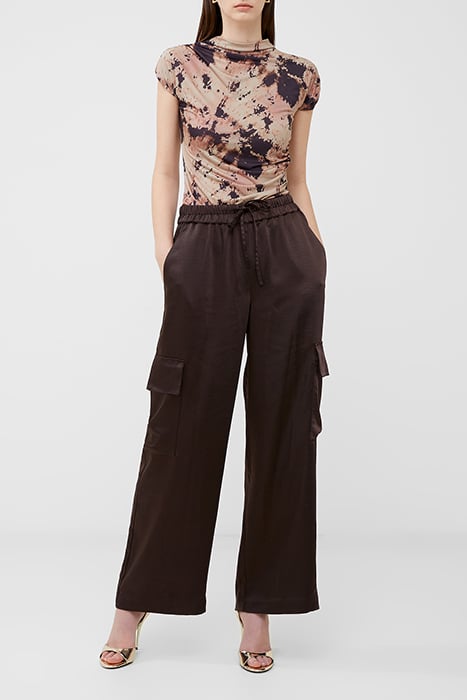 CHLOETTA CARGO TROUSER BROWN 2