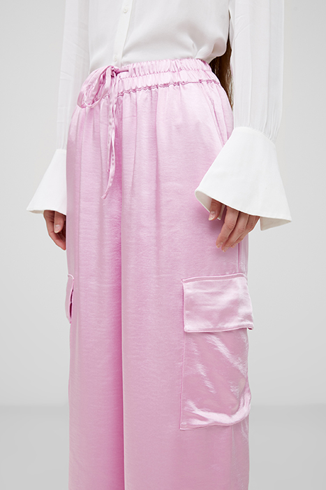 CHLOETTA CARGO TROUSER RED 3