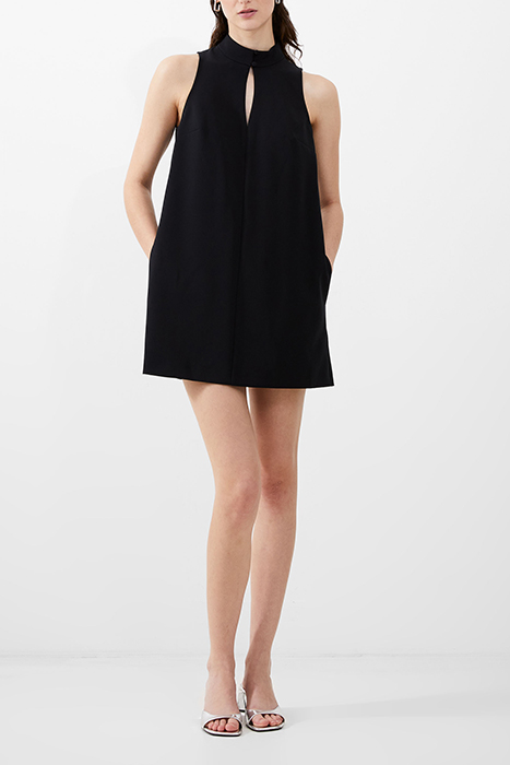 ECHO SLEEVELESS KEYHOLE DRESS BLACK 2