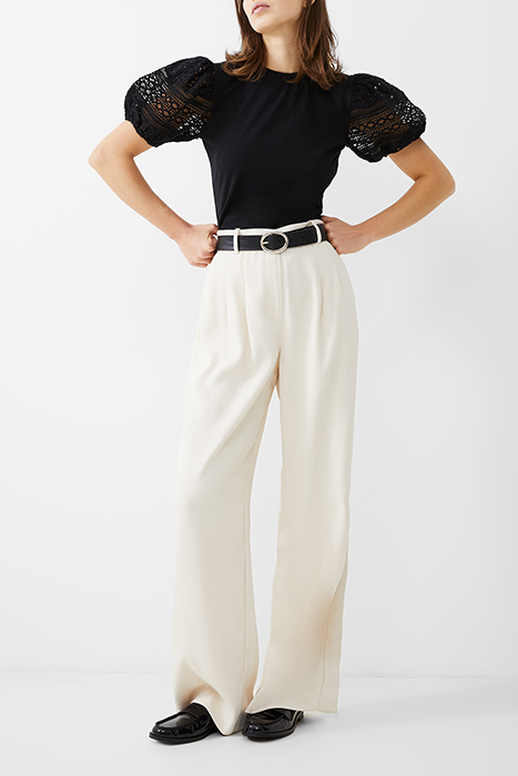 ROSANA ANGES BROIDERIE T SHIRT BLACK 2