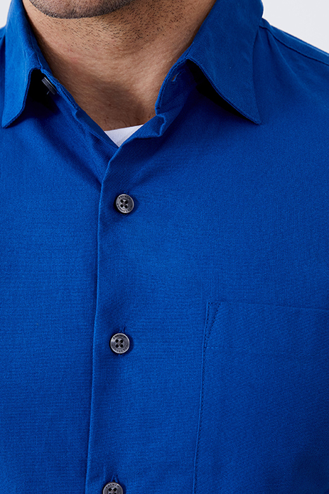 SHORT SLEEVE OXFORD SHIRT BLUE 4