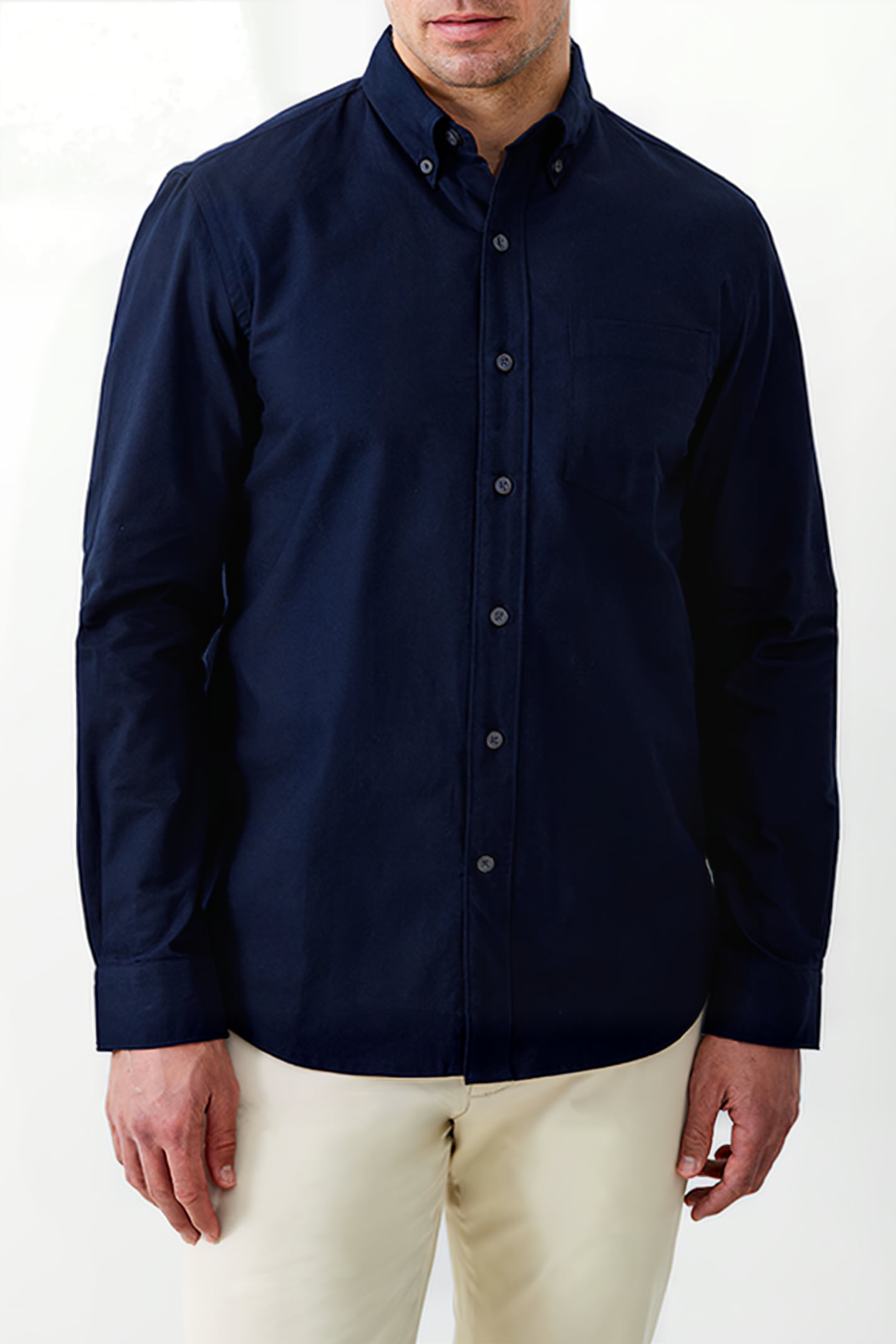 LONG SLEEVE OXFORD SHIRT BLUE 1